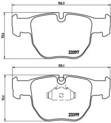 Комплект тормозных колодок BREMBO P 44 012