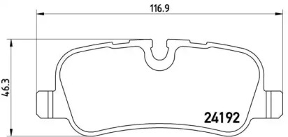 Комплект тормозных колодок BREMBO P 44 013