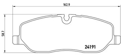 Комплект тормозных колодок BREMBO P 44 014