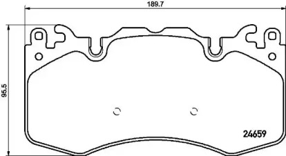 Комплект тормозных колодок BREMBO P 44 023