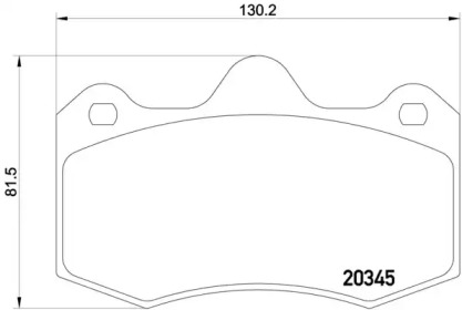 Комплект тормозных колодок BREMBO P 47 001