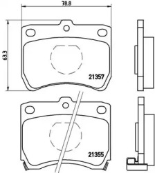 Комплект тормозных колодок BREMBO P 49 013