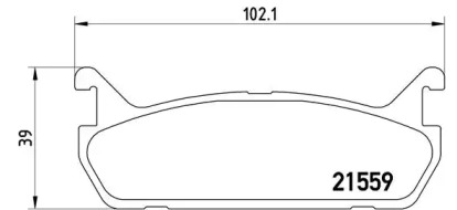 Комплект тормозных колодок BREMBO P 49 015