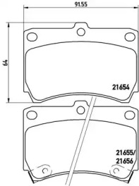 Комплект тормозных колодок BREMBO P 49 016