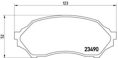 Комплект тормозных колодок BREMBO P 49 027