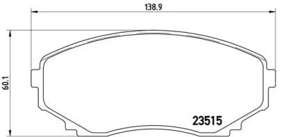 Комплект тормозных колодок BREMBO P 49 028