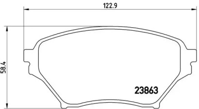 Комплект тормозных колодок BREMBO P 49 029