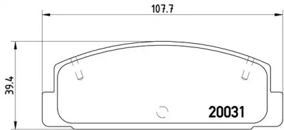 Комплект тормозных колодок BREMBO P 49 037