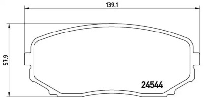 Комплект тормозных колодок BREMBO P 49 040