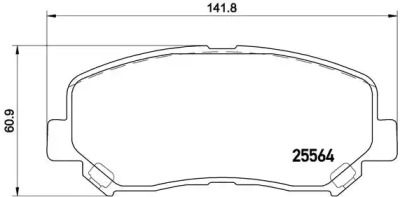 Комплект тормозных колодок BREMBO P 49 045