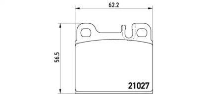 Комплект тормозных колодок BREMBO P 50 005