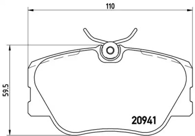 Комплект тормозных колодок BREMBO P 50 008