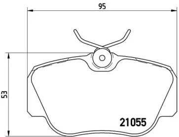 Комплект тормозных колодок BREMBO P 50 011