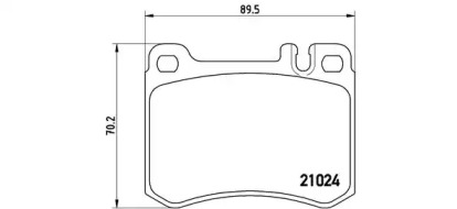 Комплект тормозных колодок BREMBO P 50 014