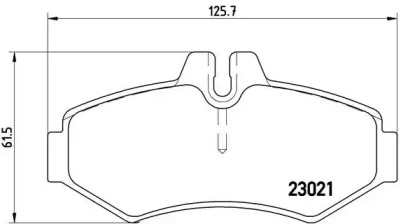 Комплект тормозных колодок BREMBO P 50 020