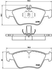 Комплект тормозных колодок BREMBO P 50 023