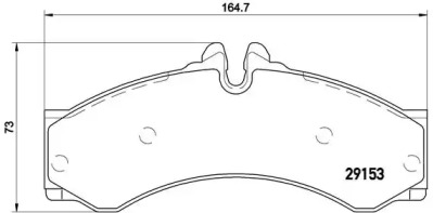 Комплект тормозных колодок BREMBO P 50 028