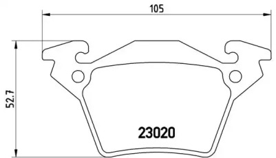 Комплект тормозных колодок BREMBO P 50 032