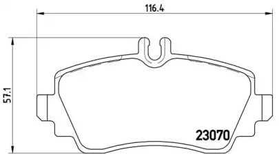 Комплект тормозных колодок BREMBO P 50 036