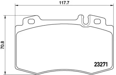 Комплект тормозных колодок BREMBO P 50 041