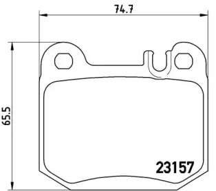 Комплект тормозных колодок BREMBO P 50 043