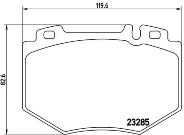 Комплект тормозных колодок BREMBO P 50 048