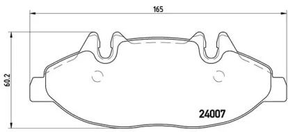 Комплект тормозных колодок BREMBO P 50 050