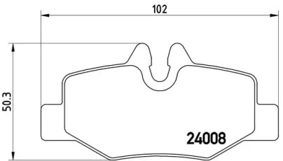 Комплект тормозных колодок BREMBO P 50 051