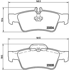 Комплект тормозных колодок BREMBO P 50 052