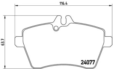 Комплект тормозных колодок BREMBO P 50 056