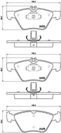 Комплект тормозных колодок BREMBO P 50 075