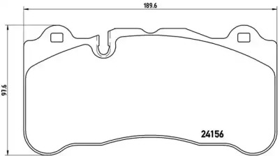 Комплект тормозных колодок BREMBO P 50 078