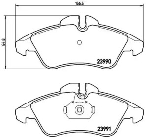 Комплект тормозных колодок BREMBO P 50 080