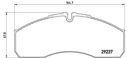 Комплект тормозных колодок BREMBO P 50 083