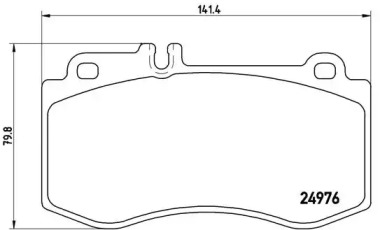 Комплект тормозных колодок BREMBO P 50 087