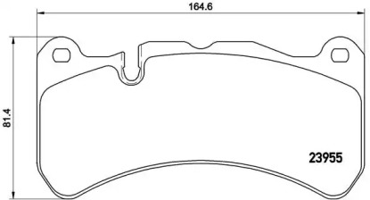 Комплект тормозных колодок BREMBO P 50 092