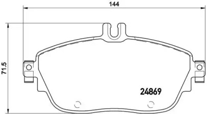 Комплект тормозных колодок BREMBO P 50 093