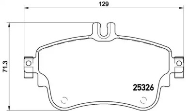 Комплект тормозных колодок BREMBO P 50 094