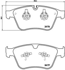 Комплект тормозных колодок BREMBO P 50 105