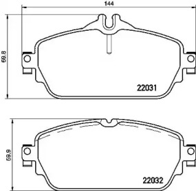 Комплект тормозных колодок BREMBO P 50 118