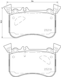 Комплект тормозных колодок BREMBO P 50 121