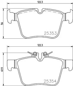 Комплект тормозных колодок BREMBO P 50 122