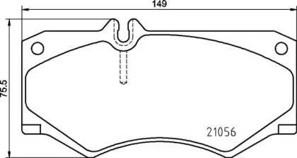 Комплект тормозных колодок BREMBO P 50 134