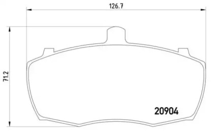 Комплект тормозных колодок BREMBO P 52 013