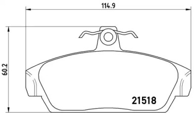 Комплект тормозных колодок BREMBO P 52 015