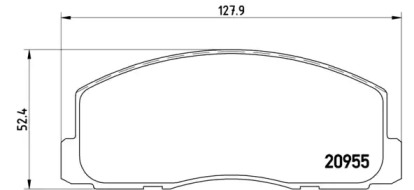 Комплект тормозных колодок BREMBO P 54 006