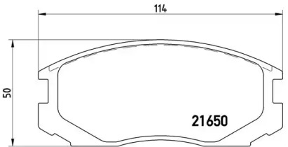 Комплект тормозных колодок BREMBO P 54 015