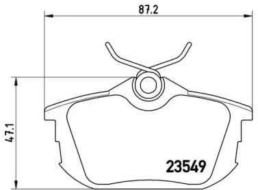 Комплект тормозных колодок BREMBO P 54 023