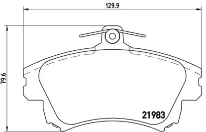 Комплект тормозных колодок BREMBO P 54 036