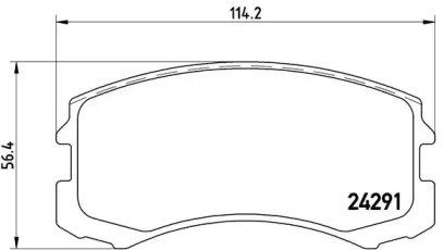 Комплект тормозных колодок BREMBO P 54 041